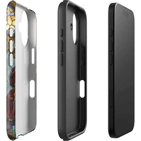 Dragon and Wizard Playing Chess by Ed Beard Jr iPhone 16 Plus Impact Case